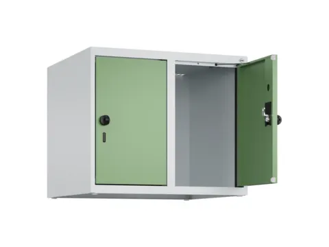 opzetkast,v. locker,2vak.,vak B 300mm,HxBxD 500x600x500mm,draaigrendel