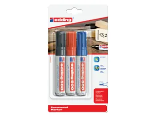 Viltstift edding 500 schuin assorti 2-7mm blister à 3st - 1