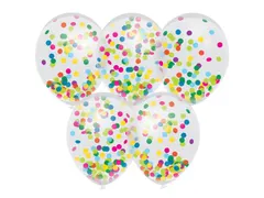 Confetti ballonnen multicolor 5 stuks
