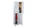 Armoire vestiaire à deux niveaux,RAL7035,face avant RAL7035