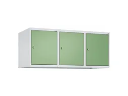 opzetkast,v. locker,3vak.,vak B 400mm,HxBxD 500x1200x500mm,vleugeldeur