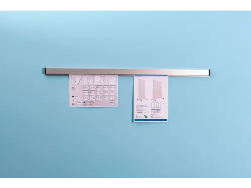 Paperrail 100cm aluminium grijs