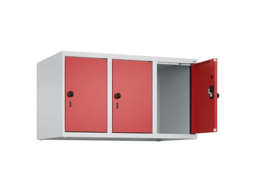 opzetkast,v. locker,3vak.,vak B 300mm,HxBxD 500x900x500mm,draaigrendel