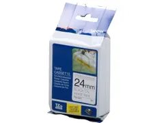 Lettertape Brother Tze-s251 Sterk Klevend 24 Mm Wit/Zwart