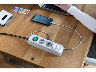 Brennenstuhl Stopcontactadapter USB A 2.4A Wit - 7