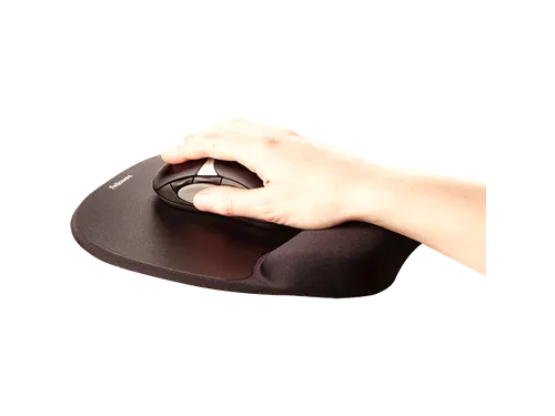 Muismat met polssteun Fellowes Memoryfoam zwart