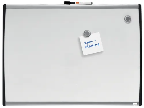 Nobo droog uitwisbaar whitebord met gewelfde lijst 58.5x43cm