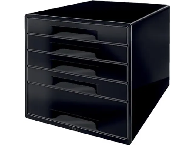 Dual Black ladenblok met 5 laden, zwart
