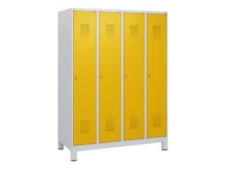 schoollocker,HxBxD 1630x1200x500mm,4vak,vak B 300mm,cil.-slot,voeten - 2