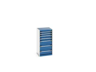 ladekast HxBxD 1000x525x525mm 7laden romp RAL7035 front RAL5010 - 7