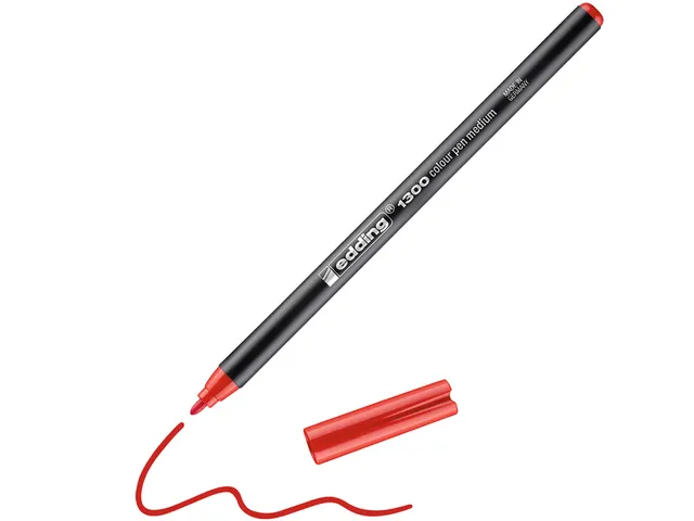 Fineliner Edding 1300 Rood 2.0mm