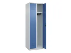 locker,HxBxD 1850x600x500mm,2vak,vak B 300mm,cil.-slot,staand op vloer