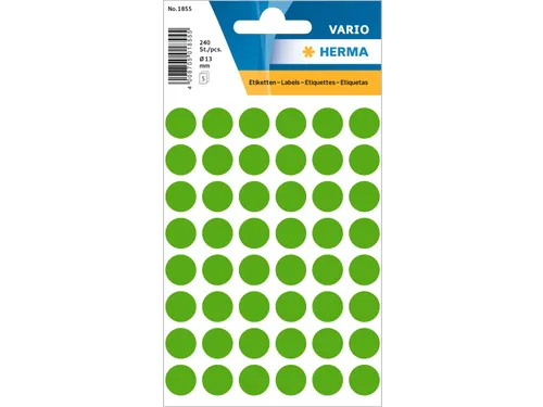 HERMA 1855 Multipurpose etiketten Rond 13mm Donkergroen 240 stuks