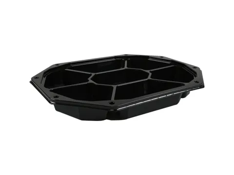 Cateringschaal PS 8-hoekig zwart 100 stuks