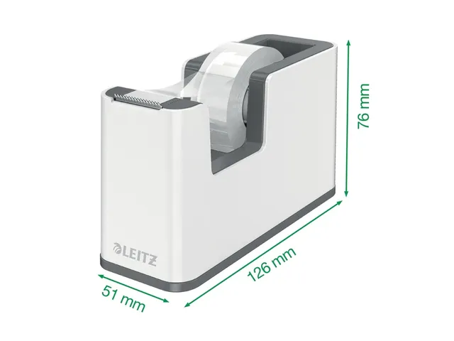 Plakbandhouder Leitz WOW wit/grijs