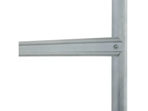 bordestrap,verrijdbaar,bordes H 0,75m,2x3treden,aluminium,4zwenkwielen
