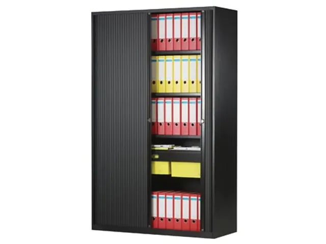 Bisley Roldeurkast Zwart 198x120x43 (Hxbxd)