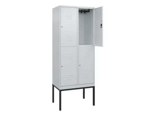 dubbeldekse locker,HxBxD 2120x800x500mm,2x2vak.,vak B 400mm