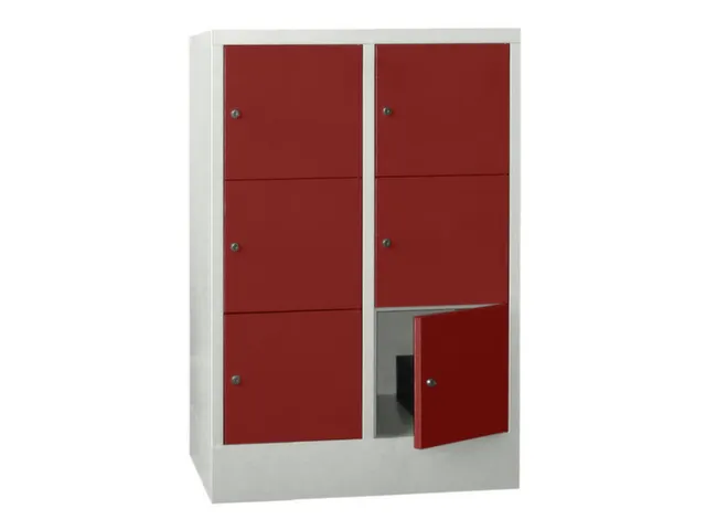 armoire multicases,HxlxP 1187x800x500mm,RAL7035,face avant RAL3000