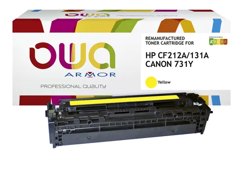 Tonercartridge OWA alternatief tbv HP CF212A geel