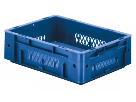 Euronorm Stapelkrat 120x400x300mm 9.2l Wanden Opengewerkt/Bodem Gesl
