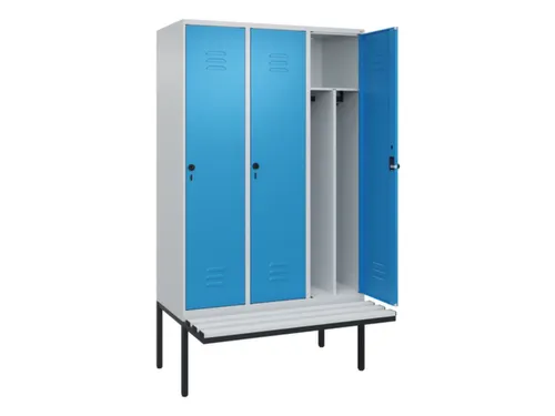 locker voor scheiding van kleding,HxBxD 2120x1200x815mm,3vak