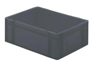 Euronorm-stapelbak 13l 145x400x300mm Wanden/bodem Gesloten Grijs - 1
