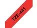 Ruban de lettrage Brother P-Touch TZe-441 standard 18mm noir sur rouge