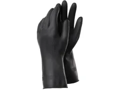 Tegera 81000 latex handschoenen, zwart, maat 9,5, per 6 paar
