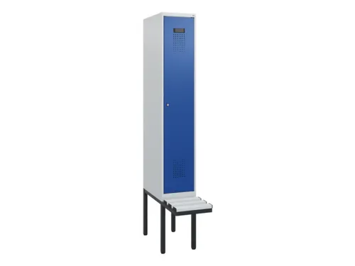 locker met bank,HxBxD 1950x300x815mm,1vak,vak B 300mm,cilinderslot