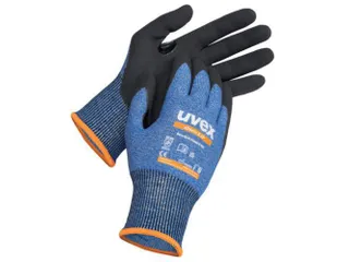 Uvex 60036 Athletic B XP snijbestendige handschoenen, blauw, maat 07, - 1