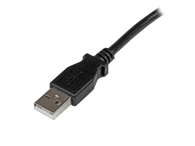 2m USB 2.0 A naar linkshoekige B-kabel M/M