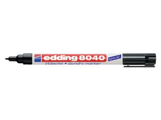 Wasgoedmarker edding 8040 rond 1mm zwart - 1