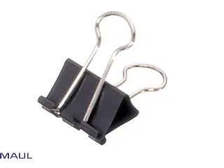 Papierklem MAUL 213 Foldback 25mm capaciteit 9mm zwart - 2