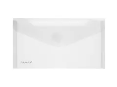 Enveloptas Foldersys 110x220mmPP transp Din C5/6 Velcro Transparant
