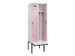 locker met bank,voor scheiding van kleding,HxBxD 2120x600x815mm,2vak
