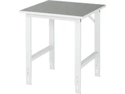 werkbank,HxBxD 760-1080x750x800mm,houtblad,m. linoleumlaag