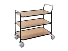 tafelwagen,draagverm. 225kg,3etage(s),laadvl. LxB 850x508mm