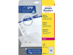Etiket Avery L7651-25 38.1x21.2mm Laserprinter Wit 1625 stuks