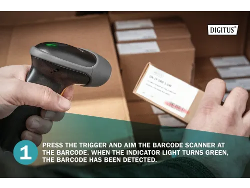 1D Barcode Handscanner Met Houder