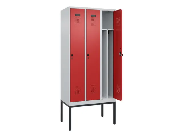 locker voor scheiding van kleding,HxBxD 2120x900x500mm,3vak