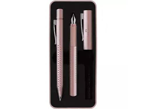 Balpen en Vulpen Faber-Castell Grip 2011 pale rose in giftbox