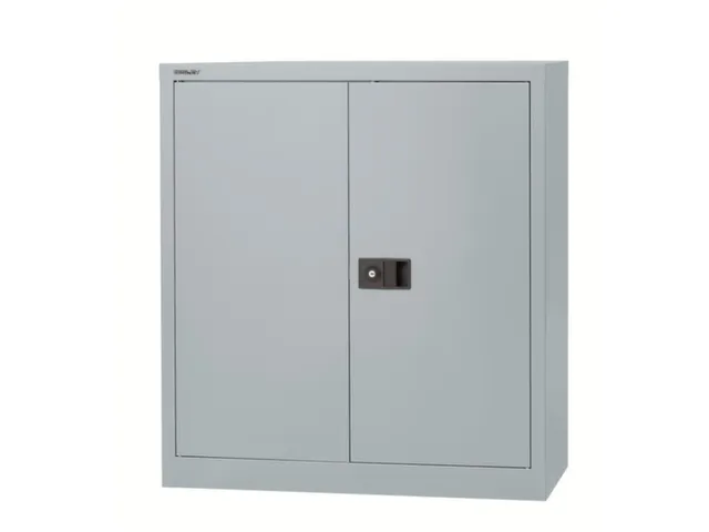 kantoorkast openslaande deuren HxBxD 1000x914x400mm Stalen zilverkleur