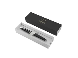 Parker IM Vulpen Matt Black CT Finish Medium Blauwe inkt - 5