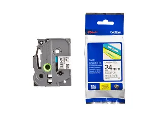 Labeltape Brother P-touch TZe-251 standaard 24mm zwart op wit - 6