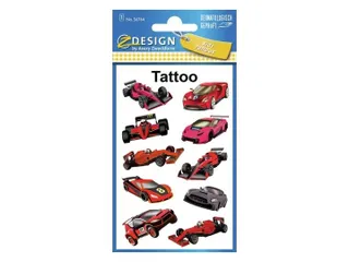 Tattoo etiket Z-design Kids pakje a 1 vel race auto's - 2