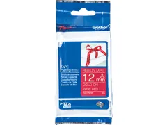 TZERW34 Brother PT 12mm Gold-Burgundy tape 4m non adhesive