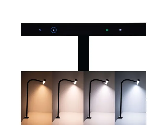 Lampe écran 8189890 MAULgate LED 3.000-6.500K dimmable pince Noir