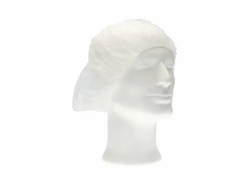 PP non woven haarnet wit 50cm bouffant cap maat M 10x100 Stuks