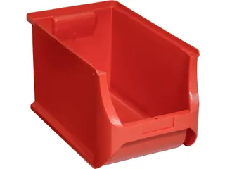 magazijnbak,HxBxD 200x205x355mm,PP,rood - 1